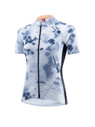 Loeffler Damen Radtrikot Hotbond® Leaf KZ dunkelblau | 42