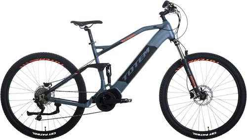 Totem E-Bike "Carry Pro", 10 Gang, Shimano, Deore, Mittelmotor 250 W, Pedelec, Elektrofahrrad für Damen u. Herren, MTB