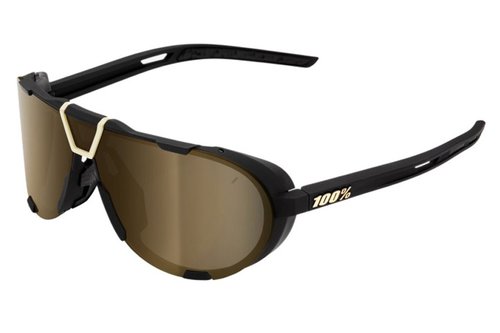 100% Westcraft Brill Soft Tact Black Gold Mirror Lens