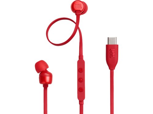 Jbl Tune 310C USB-C, In-ear Kopfhörer Rot