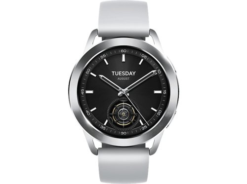 Xiaomi Watch S3 Smartwatch Edelstahl Fluorkautschuk, 22 mm, Silver