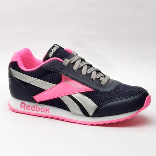 Reebok Sportschuhe Walking Schnürsenkel Classic Kinder schwarz/rosa
