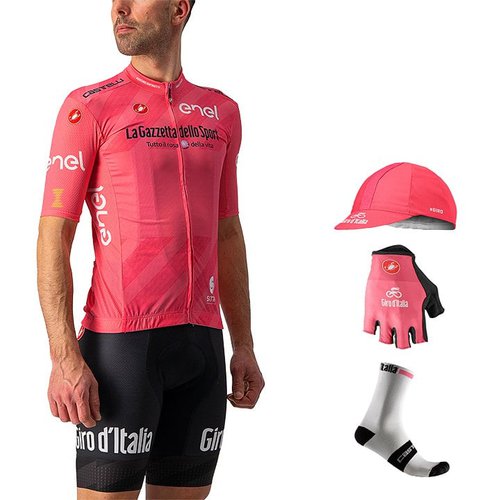 Castelli Maxi-Set GIRO D'ITALIA Maglia Rosa 2021 (5 Teile), für Herren, Fahrradbekleidung P21