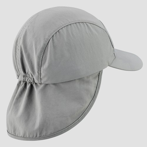 Quechua Schirmmütze Kinder UV-Schutz Cap Wandern - MH500 grau