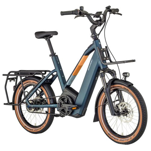 Bergamont Hans-E N5e Belt Pedelec E-Bike Lastenrad matt petrol blau 2024  E-Bikes
