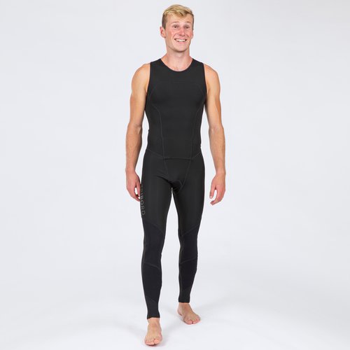 Tribord Neoprenanzug Segeln Jolle Katamaran Herren Long John 2 mm ohne Ärmel schwarz