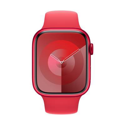 Apple Watch Series 9 GPS 45 mm Aluminiumgehäuse Sport Band (PRODUCT) RED™ M/L