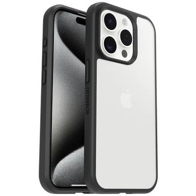 Otterbox React Backcover Apple iPhone 15 Pro Transparent, Schwarz Induktives Laden