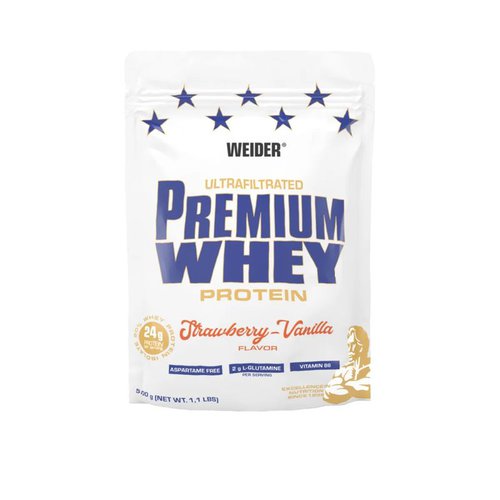 Weider Premium Whey Protein 500g Erdbeer-Vanille