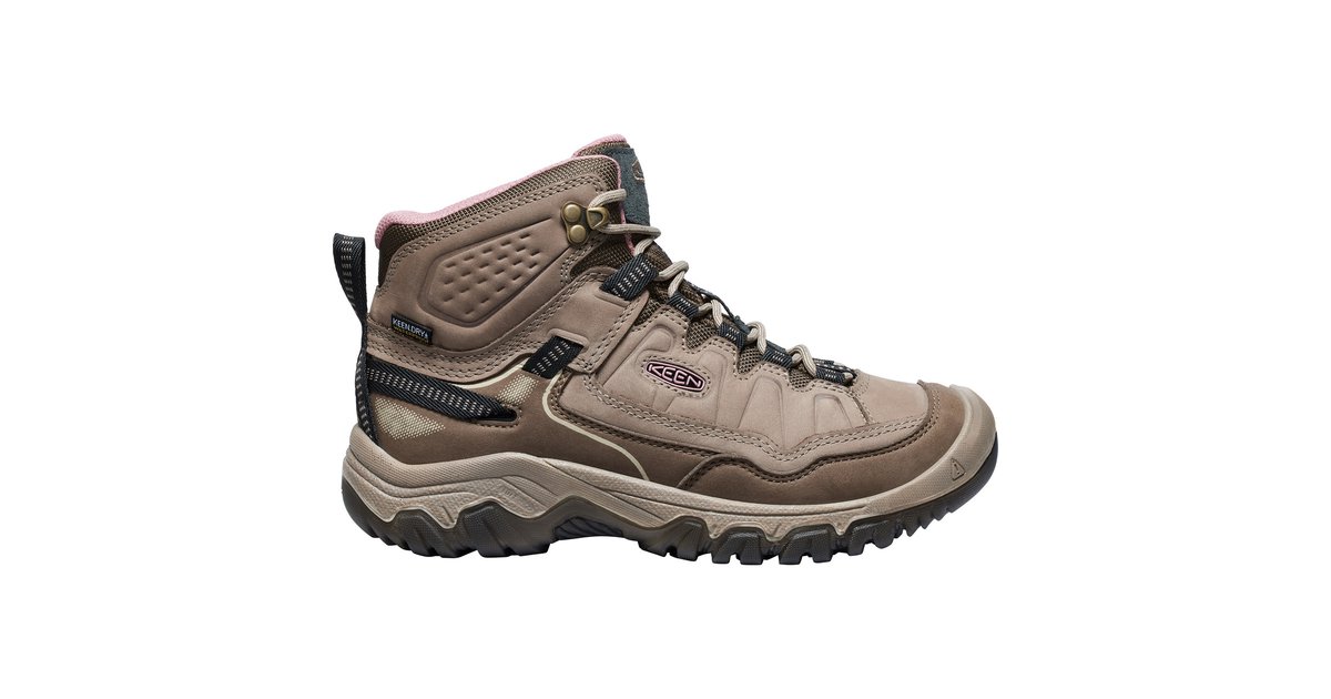 KEEN Damen Trekking- & Wanderschuhe Merlot/Raven - Wasserdicht, Atmungsaktiv, Mit KEEN.DRY Membran & All-Terrain-Sohle