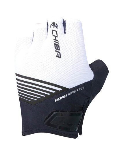 Chiba Road Master Fahrrad Handschuhe kurz weiß 2024 XXL 11