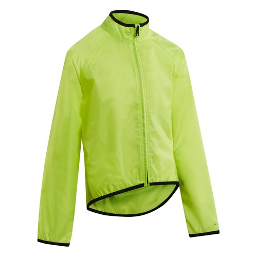 Btwin Fahrrad Regenjacke 100 Kinder neongelb