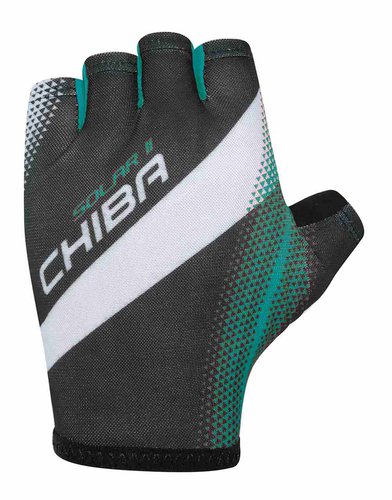 Chiba Solar II Fahrrad Handschuhe kurz schwarzpetrol 2024 XXL 11