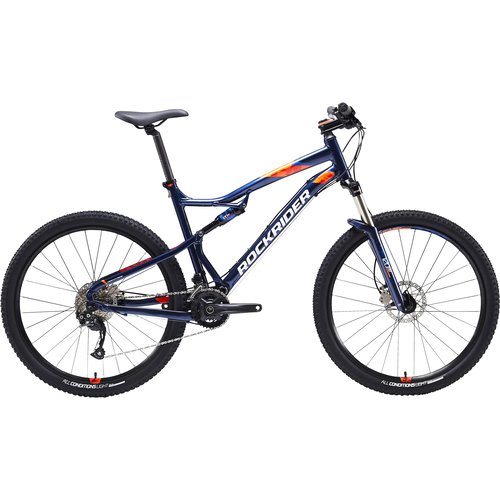 Rockrider Mountainbike 27,5 Zoll ST 540 S blau/orange
