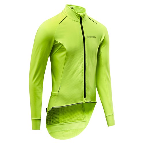 Van Rysel Fahrradjacke Rennrad Winter Herren RCR Racer Extreme gelb