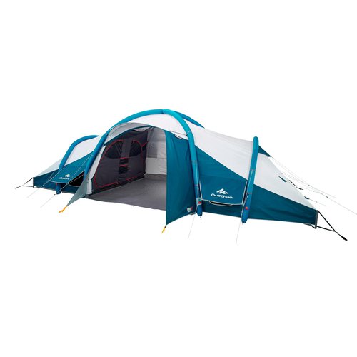 Quechua Familienzelt aufblasbar Fresh & Black - Air Seconds 8.4 für 8 Personen 4 Kabinen