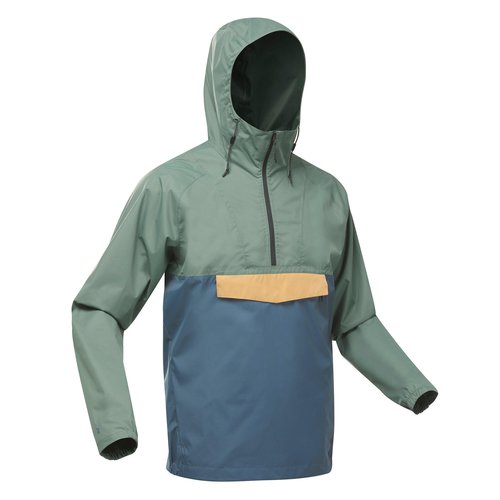Quechua Wanderjacke Herren wasserdicht - NH150 grün/grau