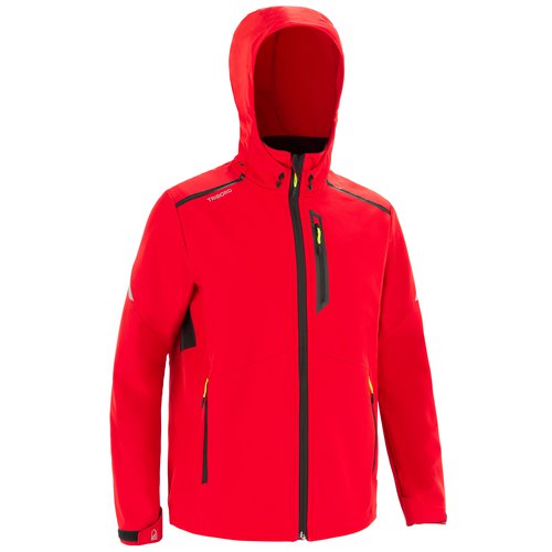 Tribord Softshelljacke Segeln Herren winddicht 900 rot