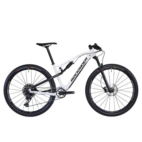 Rockrider Mountainbike Cross Country 29 Zoll Carbon und Aluminium XC 900 S weiss