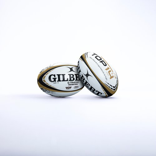 Gilbert Rugbyball Gilbert Top 14 Größe 5 weiss/gold