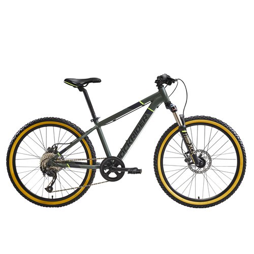 Rockrider Kinderfahrrad Mountainbike 24 Zoll Rockrider ST 920 grün