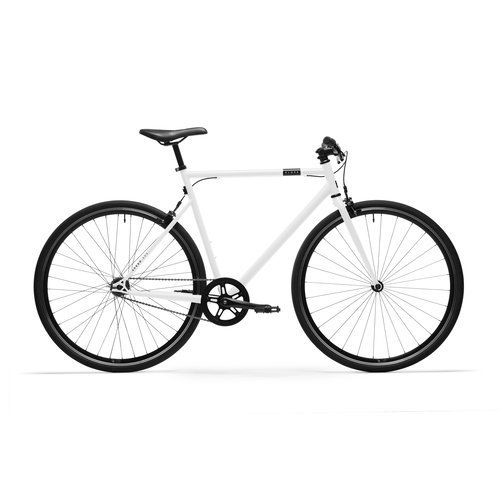 Elops City Bike 28 Zoll Elops Speed 500 Singlespeed/Fixie weiss