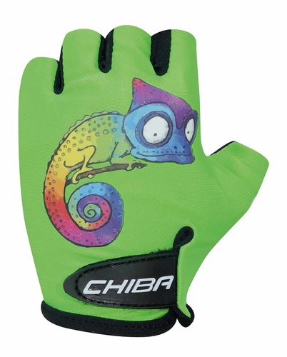 Chiba Cool Kids Chameleon Kinder Fahrrad Handschuhe kurz grün 2024 XS 6