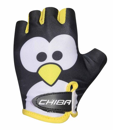 Chiba Cool Kids Pinguin Kinder Fahrrad Handschuhe kurz schwarzweiß 2025 XS 6