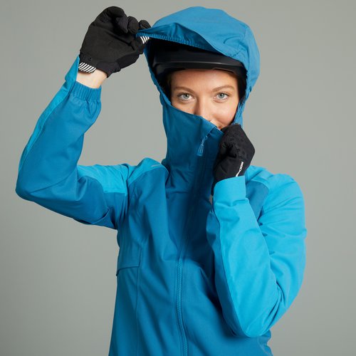 Rockrider Damen MTB Fahrrad-Regenjacke – Expl 700 blau