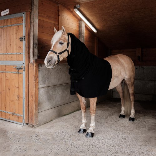 Fouganza Halsteil Neckcover Fleece Pferd/Pony schwarz