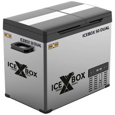 T.i.p. - Technische Industrie Produkte Icebox 50 DUAL Kühlbox EEK: D (A - G) Kompressor 12 V, 24 V, 230 V Grau, Schwarz 44.4 l -20 bis +20 °C