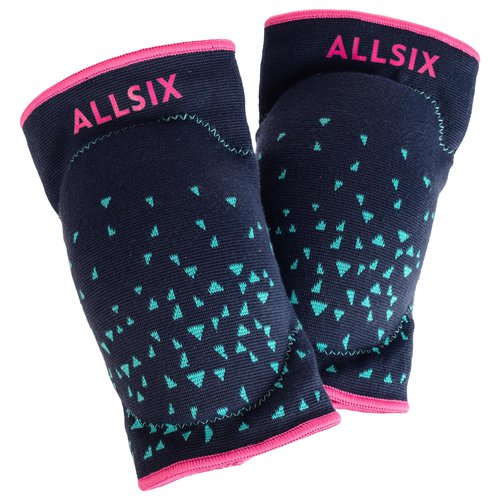 ALLSIX Knieschoner V500 Volleyball blau/rosa