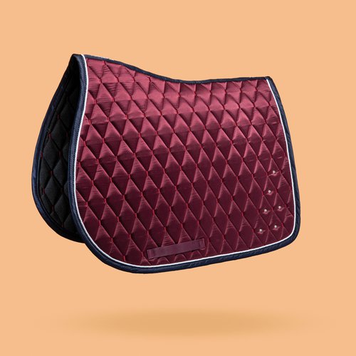 Fouganza Schabracke Pferd/Pony - 500 Strass bordeaux