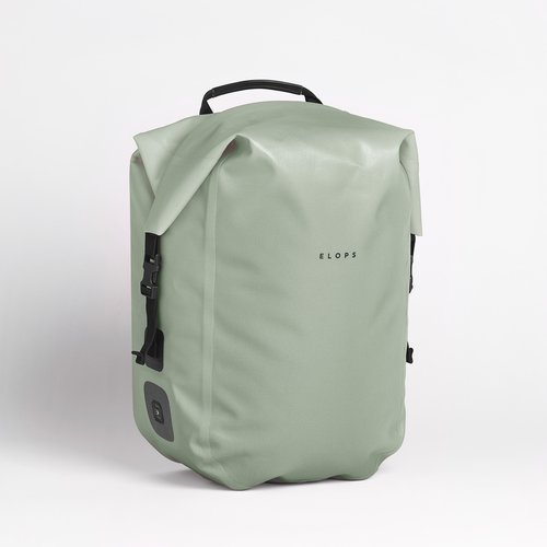 Elops Fahrradtasche Gepäcktasche 900 27 Liter wasserdicht grün