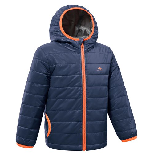 QUECHUA Wattierte Jacke Wandern MH500 Kinder 92–116 marineblau