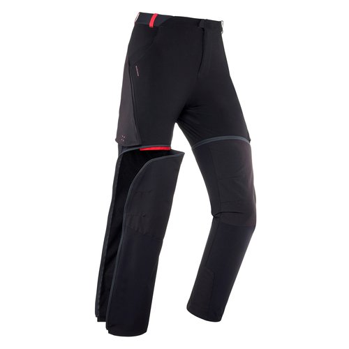 Quechua Zip-Off-Hose Kinder Wandern Gr. 122–170 - MH500 schwarz