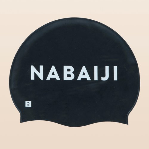 Nabaiji Badekappe Silikon schwarz