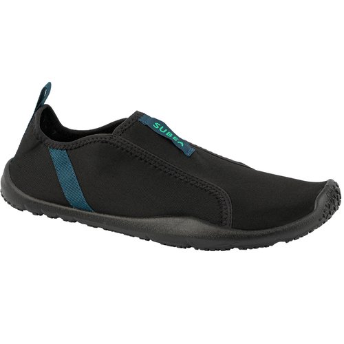 Subea Aquaschuhe Damen/Herren elastisch 120 schwarz