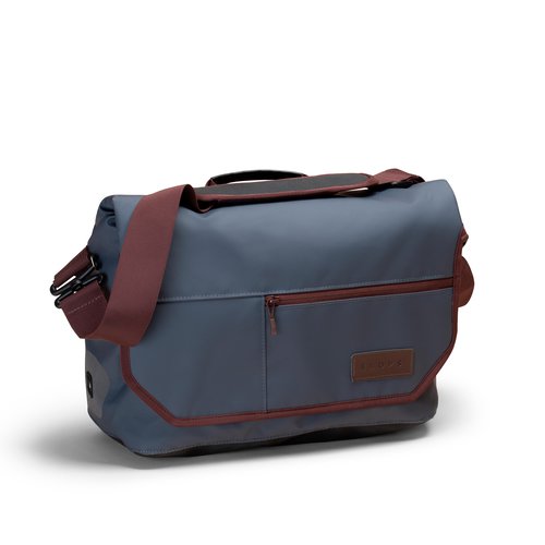 Elops Fahrradtasche Businessbag 500 15 L blau/braun