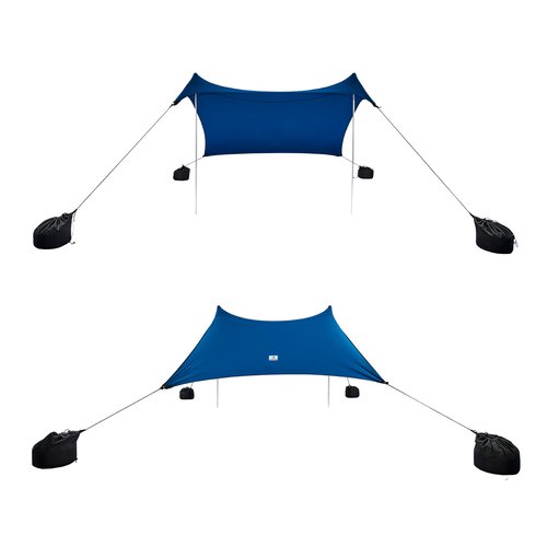 Decathlon Tarp Zeltplane mit UV-Schutz für den Strand blau