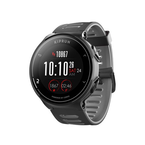 Kiprun GPS-Uhr Smartwatch - 500 by Coros schwarz/grau