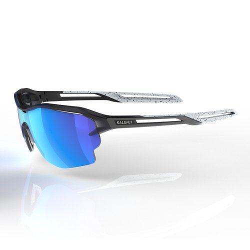 Kalenji Lauf-Sonnenbrille Unisex Kategorie 3 - Runperf 2 HD weiss/blau