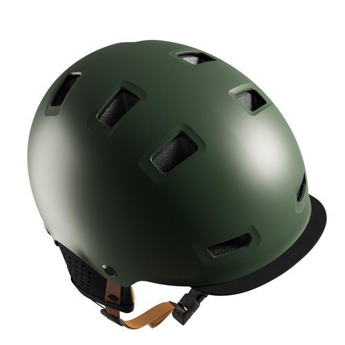 B’TWIN Fahrradhelm City Bowl 500 khaki