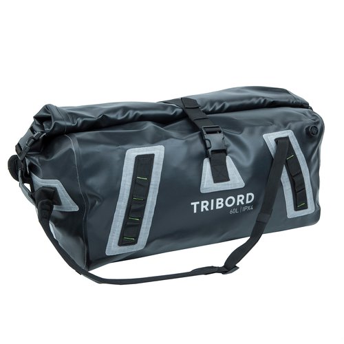 Tribord Reisetasche Sporttasche 60 l wasserdicht - schwarz