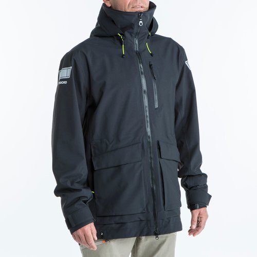 Tribord Segeljacke Herren wasserdicht winddicht - 500 schwarz