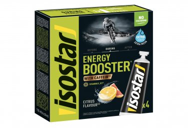 Isostar energy booster flussiges koffein gel 40g mint geschmack 3x40g