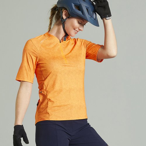 Rockrider Damen kurzarm MTB Radtrikot – Expl 500 orange