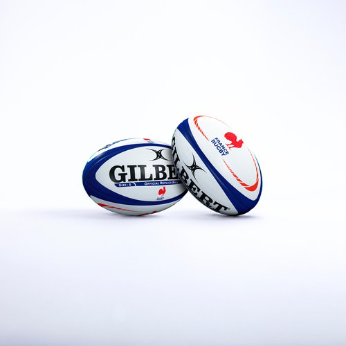 Gilbert Rugbyball Gilbert Replica Frankreich Grösse 5 weiss/blau/rot