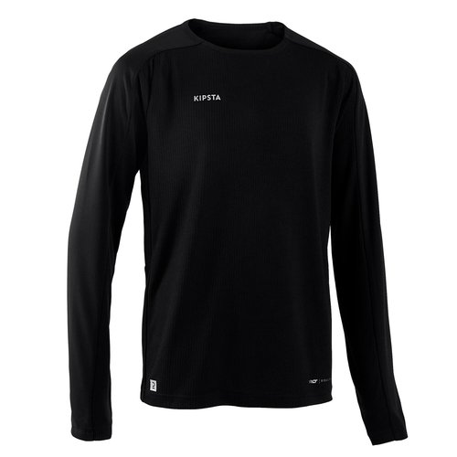 Kipsta Kinder Fußball Trikot langarm - VIRALTO Club schwarz