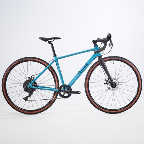 Triban Gravel-Bike GRVL 120 Aluminium Microshift 10-fach blaugrau